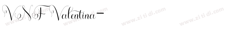 VNF Valentina字体转换
